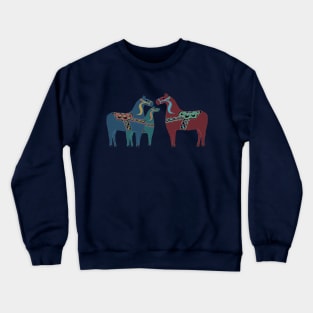 Scandinavian Dala Horse Family Crewneck Sweatshirt